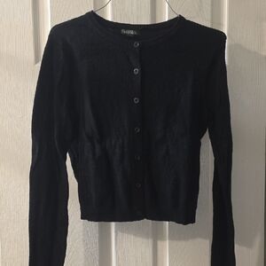 Wild Fable Black Button-Up Cardigan